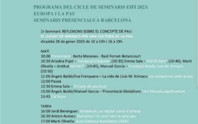 Cicle seminaris EIFI 2023: Europa i la pau