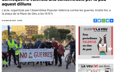 València per la Pau, no a les guerres
